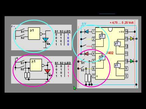 Experimente mit TTL 7402