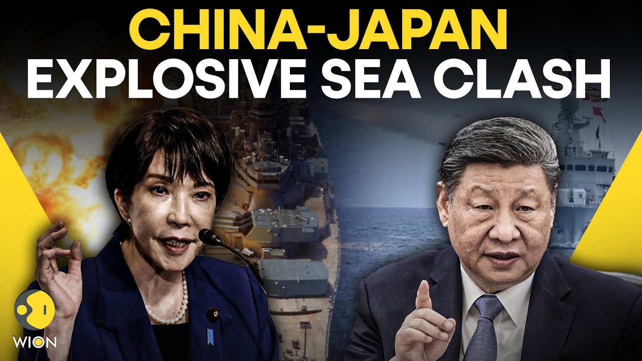 China vs Japan Clash EXPLODES After Chinese & Japanese Ships Clash In Disputed Island | WION Live