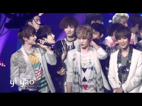 120413 - Park Chanyeol MB Reaction towards 1st place annoucement [Fancam] YiYao