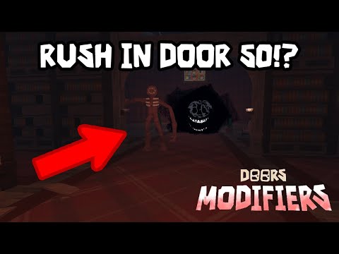 Can RUSH Get Inside DOOR 50 And 100? DOORS (Roblox)