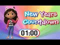 Gabby S Dollhouse 1 Minute New Years Countdown For Kids