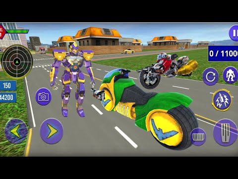 Shark Robot Car Game - Tornado Robot Bike Games 3d _ android gameplay