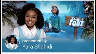 Yara Shahidi welcome's you to the SMALLFOOT playlist