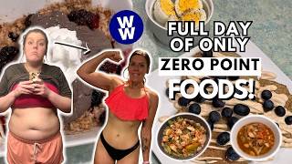 I Ate ONLY Zero Point Foods for a Day | WeightWatchers | What I Eat in a Day For Weight Loss