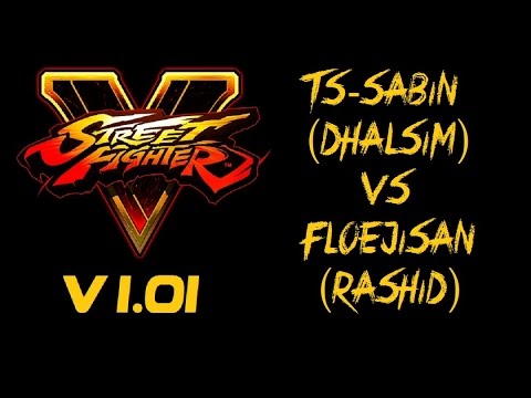 Street Fighter V TS-Sabin (DHALSIM) VS Floejisan (RASHID) RANKED MATCH - VER 1.01 - 5 SFV 1080P