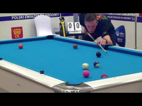 Mistrzostwa Polski Juniorów w Bilard Kielce 2016 Ćwikła vs Culewski