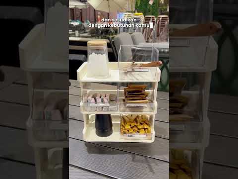 Gambar Stora Rak Dapur 3 Tingkat Toffee - Putih