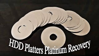 HDD Disc Platters Platinum Recovery | PGM Group Metals Recovery From Hard Disc Plates