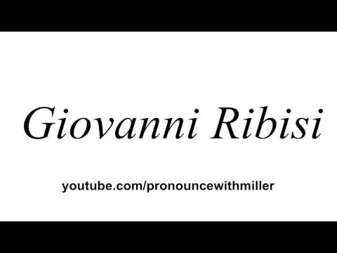 How To Pronounce "Giovanni Ribisi"