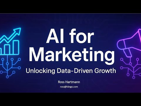 AI for Marketing: Unlocking Data-Driven Growth video thumbnail