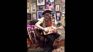 Justin Johnson cigar box sitar.