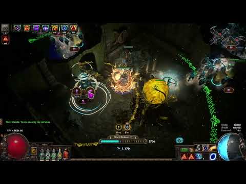 [POE 3.21] ╰(*°▽°*)╯ Fire Burst autobomber is pog (elementalist ignite)