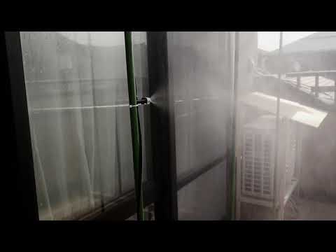 ダイヤフラムポンプによるミスト散水