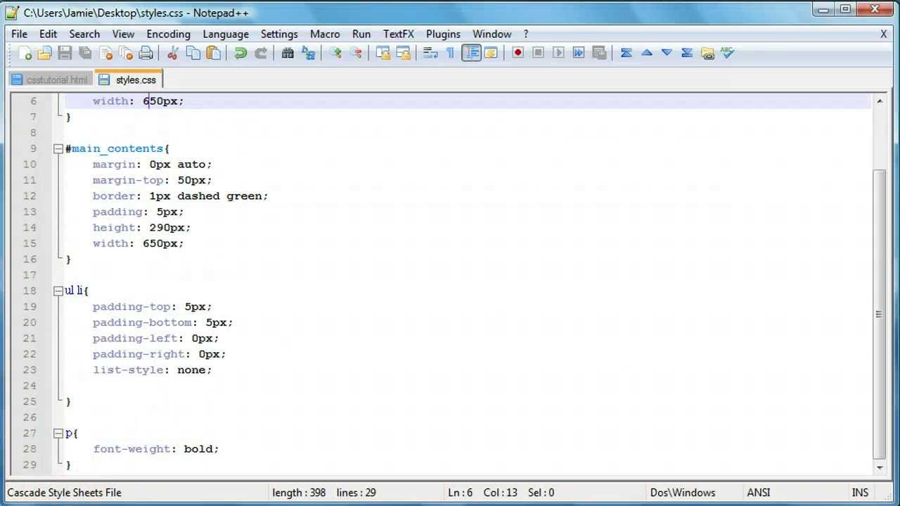 CSS Tutorial 1 - Introduction