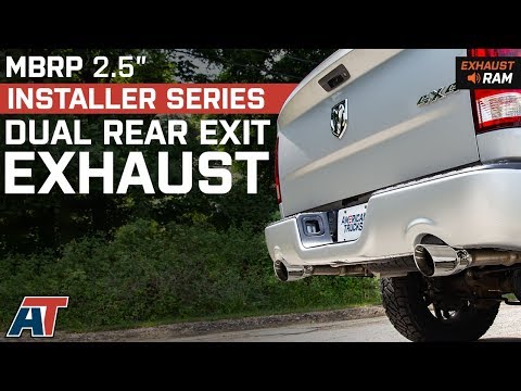 2009-2018 Ram 1500 MBRP 2.5" Installer Dual Rear Exit 5.7L Exhaust Sound Clip & Install