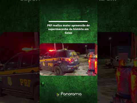 VÍDEO| PRF realiza maior apreensão de supermaconha da história em Goiás