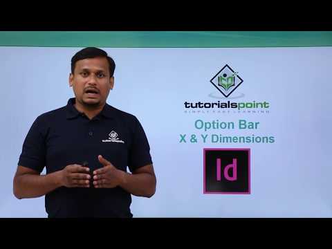 Adobe InDesign - Option Bar - X & Y Dimensions