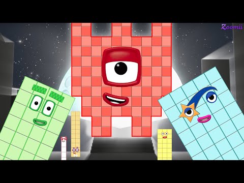 Looking for Numberblocks Puzzle Tetris NEW Big 50  100 ASMR   Numberblocks Satisfying Video #52