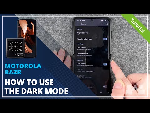 Motorola Razr - How to enable Dark Mode • 📱 • ⚫️ • 😎 • Tutorial