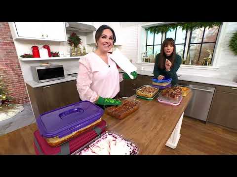 LocknLock 9x13 Glass Dish w/ Domed Handle Lid on QVC