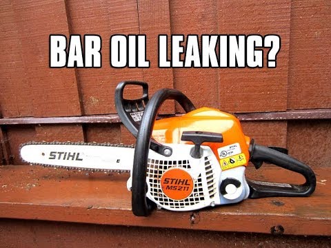 Fixing A Chainsaw That Leaks Bar Oil