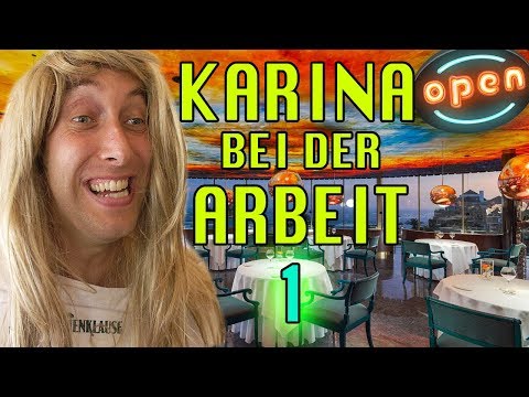 Karina bei der Arbeit - Kellnerin (Teil1)
