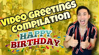 BIRTHDAY VIDEO GREETINGS COMPILATION | Gino Mendoza