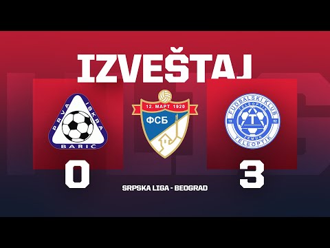 Izveštaj PRVA ISKRA - TELEOPTIK Srpska Liga Beograd 22. Kolo