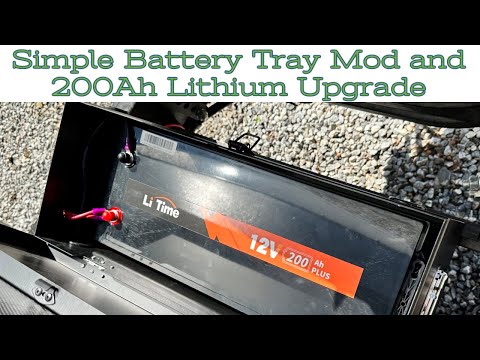 Simple Battery Tray Modification // Metal Battery Box Upgrade // 200Ah Plus LiTime Lithium Install