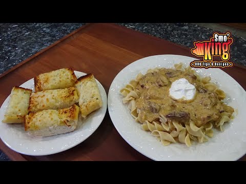 Smoked Beef Stroganoff in the Slow Cooker