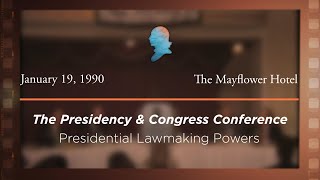 Click to play: Panel II: Presidential Lawmaking Powers: Vetoes, Line Item Vetoes, Signing Statements, Executive Orders, and Delegations of Rulemaking Authority [Archive Collection]