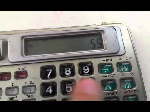 обзор на старый инженерный калькулятор Kenko-105