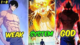 (1-8) He Can Learn Any S Rank Martial Techniques In 1 Second !!!  | manhwa Recap