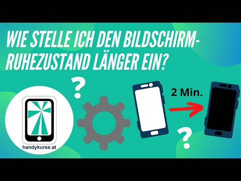 Wie stelle ich den Bildschirm-Ruhezustand (Timeout) länger ein?