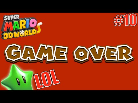 Super Mario 3D World co-op Walkthrough - World 4 (2 player) Falling Off The World