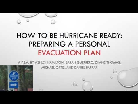 How to be Hurricane Ready: Preparing a Personal Evacuation Plan