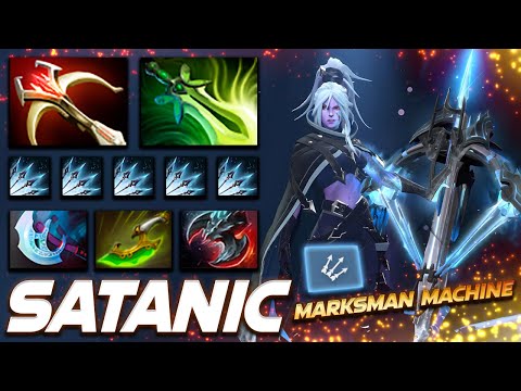 Satanic Drow Ranger Marksman Machine - Dota 2 Pro Gameplay [Watch & Learn]