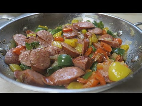 Kielbasa Sausage Peppers And Onions Recipe Low Carb | Episode 237