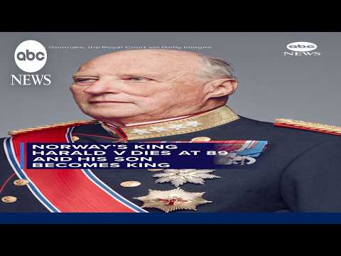 Norway’s King Harald V dies at 89 and his son becomes king