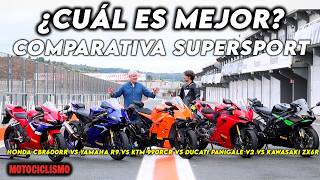 La batalla definitiva de Supersport 💥 CBR600RR vs R9 vs 990RCR vs Panigale V2 vs