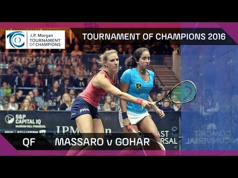Squash: Tournament of Champions 2016 - Women's QF Highlights: Massaro v Gohar