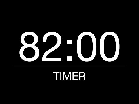 82 Minutes Timer/Countdown with Alarm - 1 Hour 22 Minutes