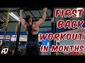 VLOG - FIRST BACK WORKOUT IN MONTHS | HOW I RECOVERED FROM INJURY