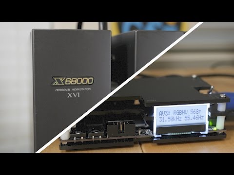 Sharp x68000 computer and the Open Source Scan Converter (OSSC)