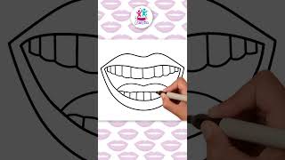 Aprenda a Desenhar Lábios #shorts #desenhofácil #comodesenhar #chikiartbrazil