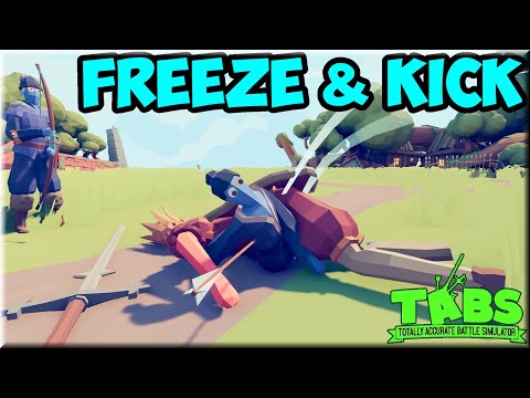 Freeze & Kick! Taekwondo + 2 Ice Archer vs Every Unit 3v1 + Bonus - TABS Gameplay Update