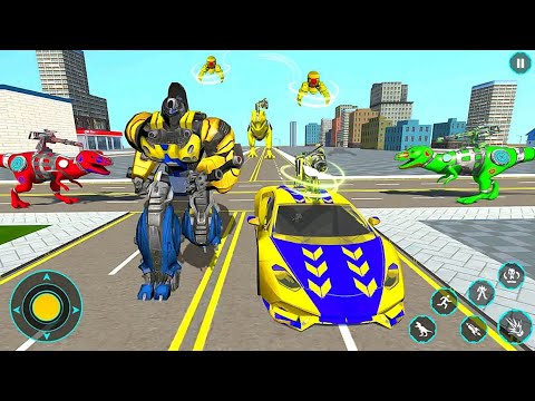 Dino Robot Car Transform Wars 2021 - Android Gameplay