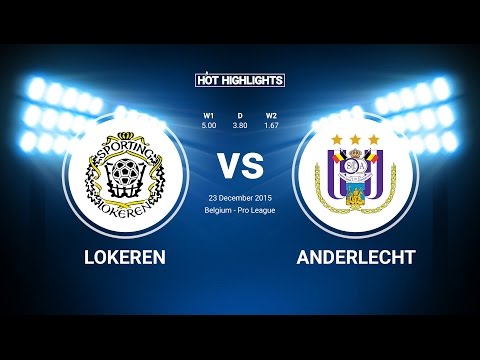 Lokeren vs Anderlecht 1-1 23/12/2015 - All goals and Highlights. Belgium Pro League