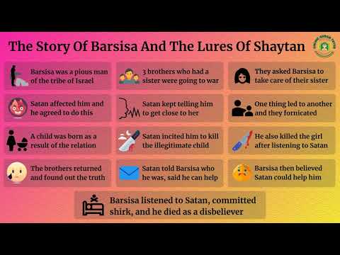 The Story Of Barsisa And The Lures Of Shaytan