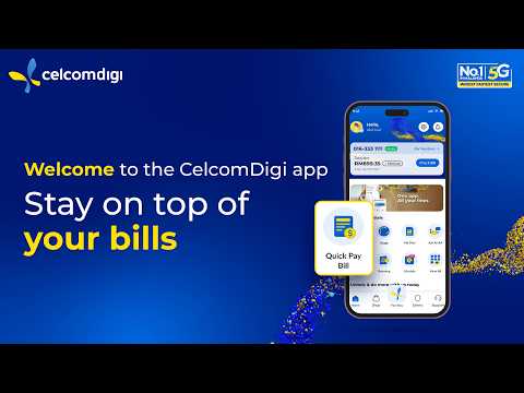 Manage Your Bills With The Celcomdigi App